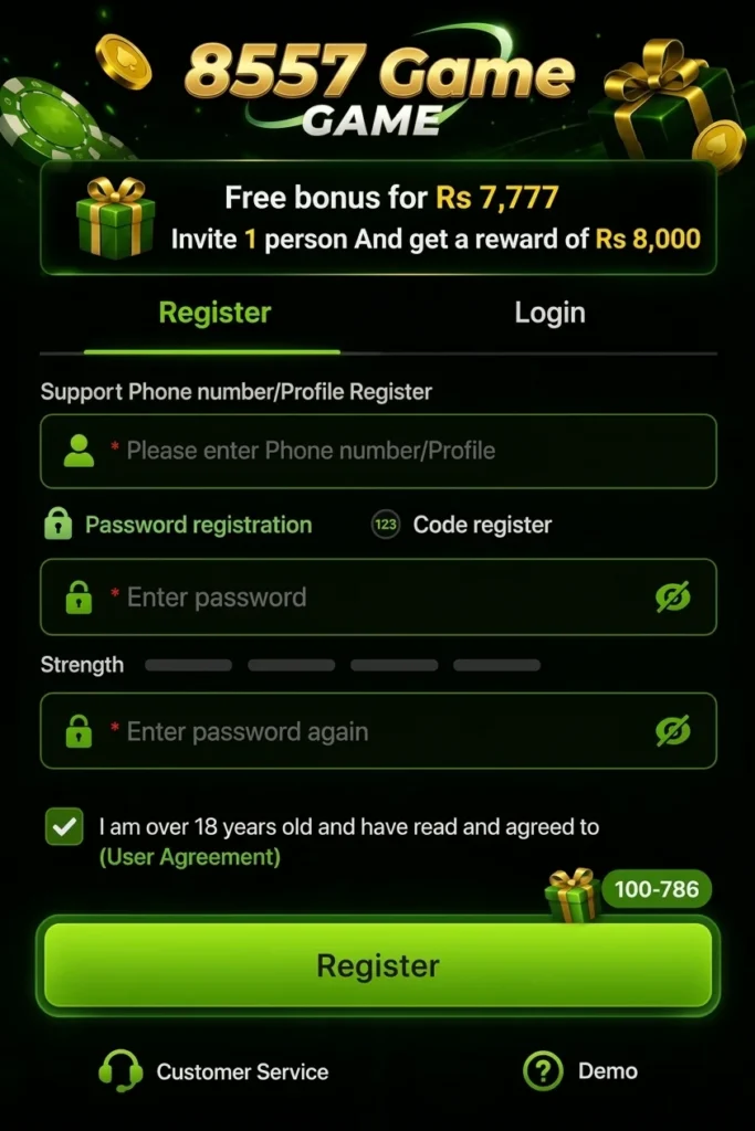 8557 Game login register image