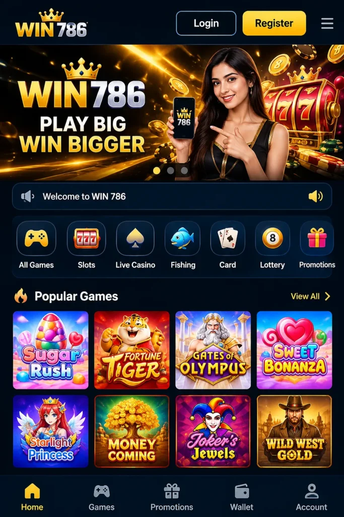 Win786 game APK download in Pakistan